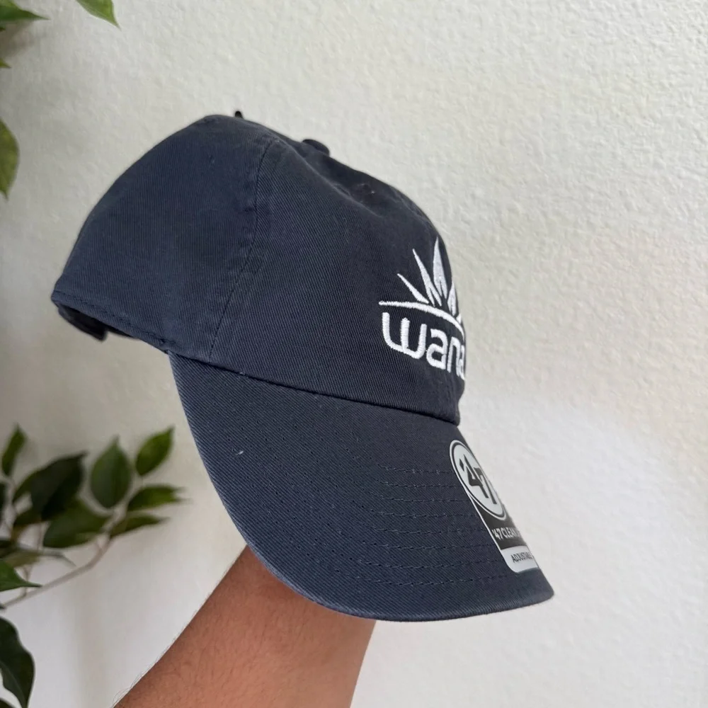 NWT 47 Brand Dark Gray and White Adjustable Cap Hat